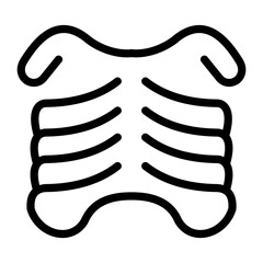 Fototapeta premium Ribs Vector Design Icon Style