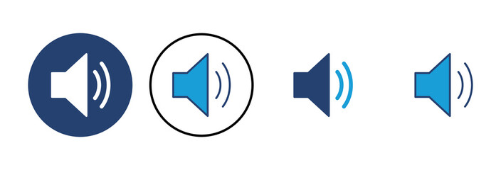 Speaker icon vector. volume icon vector. loudspeaker icon vector. sound symbol