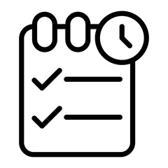 Agenda Vector Design Icon Style