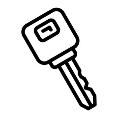 Car Key Vector Design Icon Style