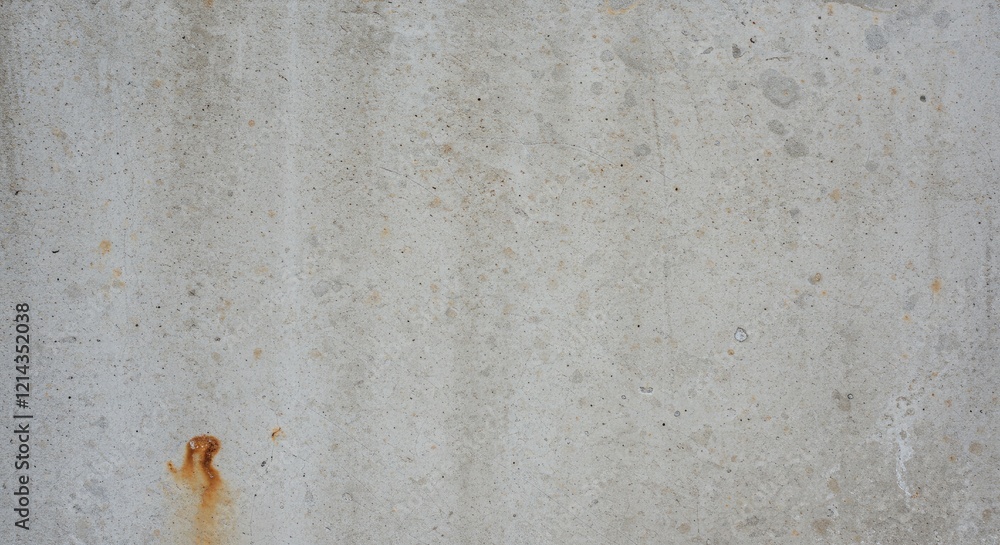 Poster a gritty concrete texture with light gray tones and subtle patches of rust and brown stains