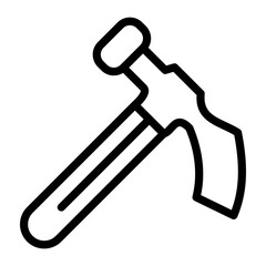Hammer Vector Design Icon Style
