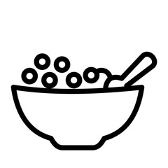 Cereal Bowl Vector Design Icon Style