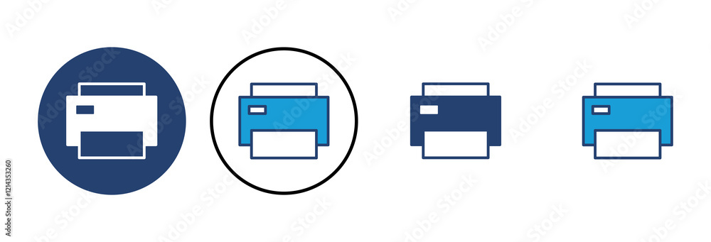 Poster print icon vector. printer icon vector.