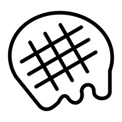 Waffle Vector Design Icon Style