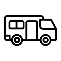 Camper Van Vector Design Icon Style