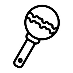 Rattle Vector Design Icon Style