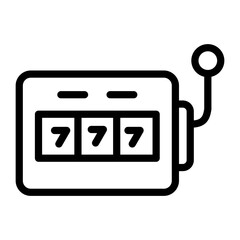Slot Machine Vector Design Icon Style