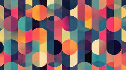 Abstract Geometric Pattern with Vibrant Colors