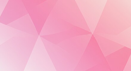 Pink Abstract Geometric Background: A serene and elegant backdrop featuring a low-poly design in soft shades of pink, creating a delicate and sophisticated aesthetic. Perfect for presentations.