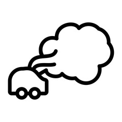 Air Pollution Vector Design Icon Style