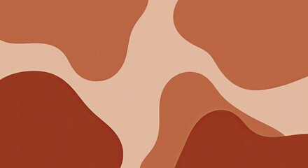 Abstract Earth Tones:  A calming abstract background featuring flowing organic shapes in shades of terracotta, burnt sienna, and beige. Perfect for adding a touch of earthy elegance to your designs. 