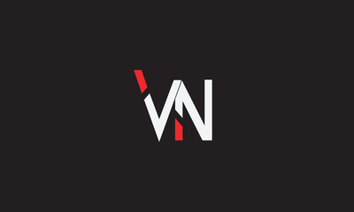 VN, NV , V , N , Abstract Letters Logo Monogram	