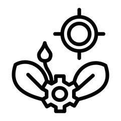 Obraz premium Green Technology Vector Design Icon Style