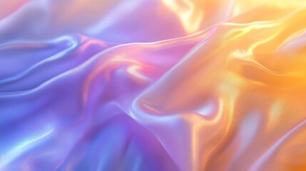 Pastel Fabric Drape with Smooth Texture and Soft Glow