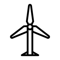 Windmill Vector Design Icon Style
