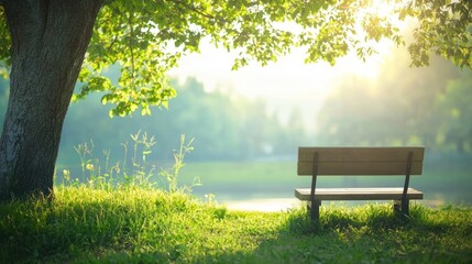 Fototapeta premium An outdoor view of a serene landscape, representing the calm and spiritual peace of Sabbath rest
