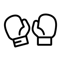 Boxing Gloves Vector Design Icon Style