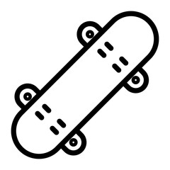 Skateboard Vector Design Icon Style