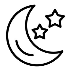 Moon Vector Design Icon Style