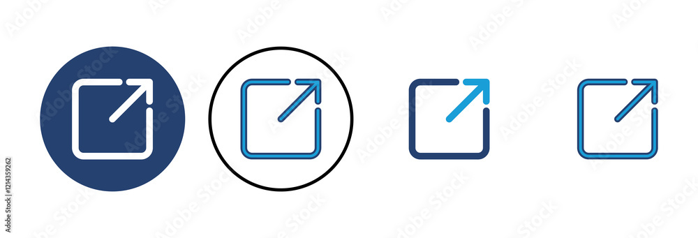 Aufkleber external link icon vector. link icon vector. hyperlink symbol