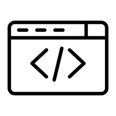 Web Programming Vector Design Icon Style