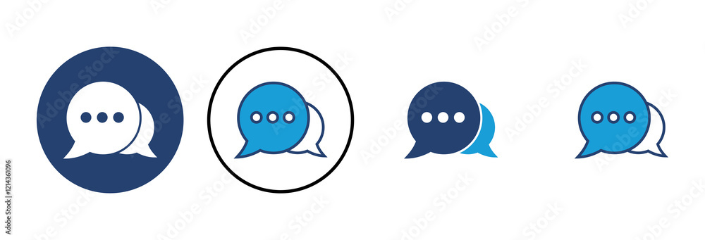 Poster chat icon vector. speech bubble icon. comment icon vector. message. contact us