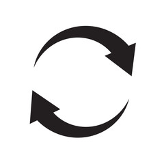  Reload icon vector. Refresh icon. recycle vector icon symbol and arrow rotation circle in white background.