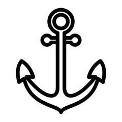 Ship Anchor Vector Design Icon Style