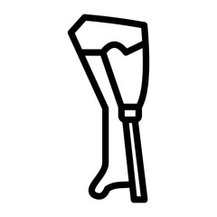 Pegleg Vector Design Icon Style