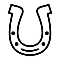Horseshoe Vector Design Icon Style