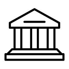 Library Building Vector Design Icon Style