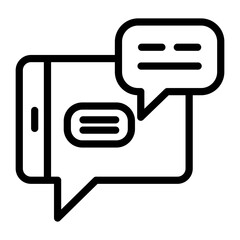 Library Chat Vector Design Icon Style