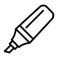 Highlighter Vector Design Icon Style