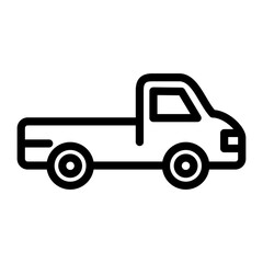 Pickup Truck Vector Design Icon Style