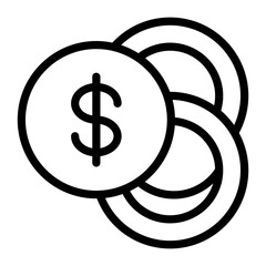Coins Vector Design Icon Style