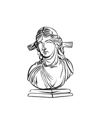 Obraz premium old ancient marble statue
