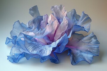 Iris Cut Out On A White Background