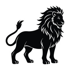 lion illustration  on white background