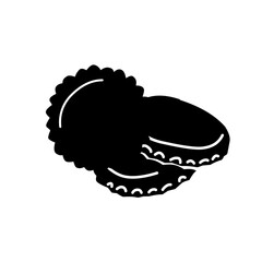 Crown caps silhouette vector