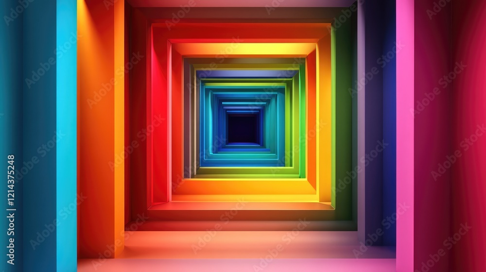 Poster abstract gradient background in corporate colors, designed for business presentations with large emp