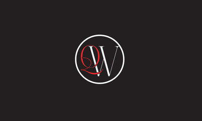 QW, WQ, W, Q Abstract Letters Logo Monogram