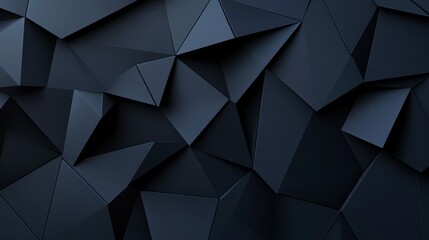 Obraz premium Dark Abstract Geometric Triangular Background Texture