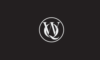 QW, WQ, W, Q Abstract Letters Logo Monogram