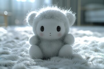 My Melody Fluffy Cartoon Character Cut Out On A White Background