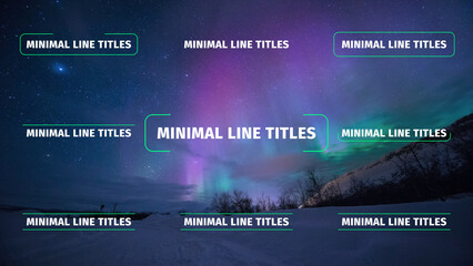 Elegant Minimal Line Titles