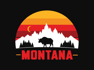 Helena Montana Skyline with Glacier National Park Peaks