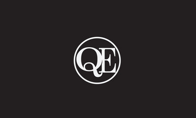 QE, EQ, E, Q Abstract Letters Logo Monogram	