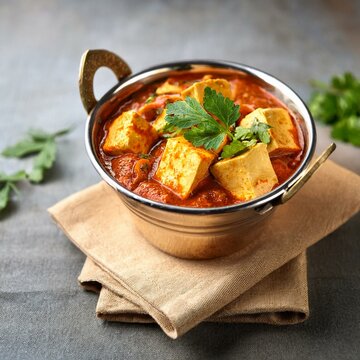 Indian popular cuisine paneer balti