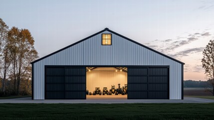 Obraz premium Farm warehouse